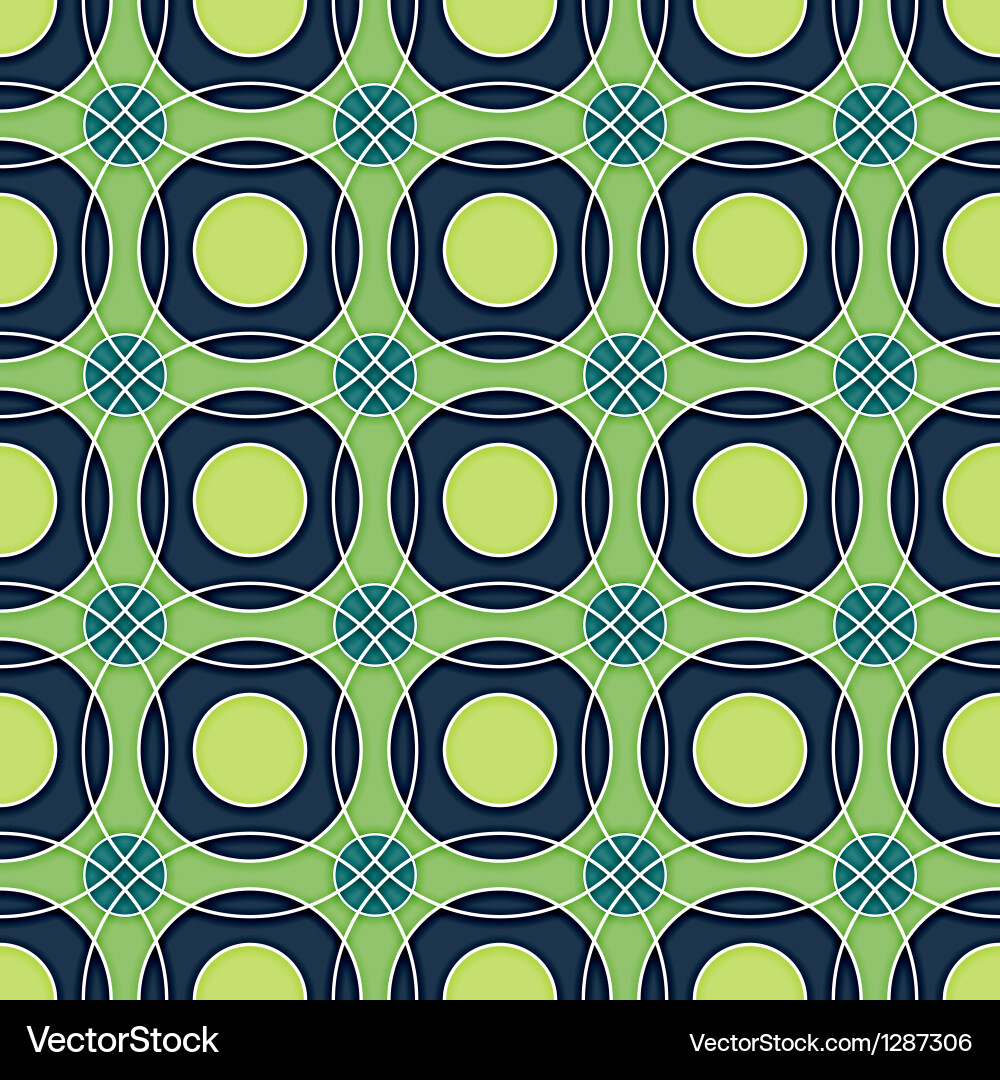 Retro Circles Pattern vector image
