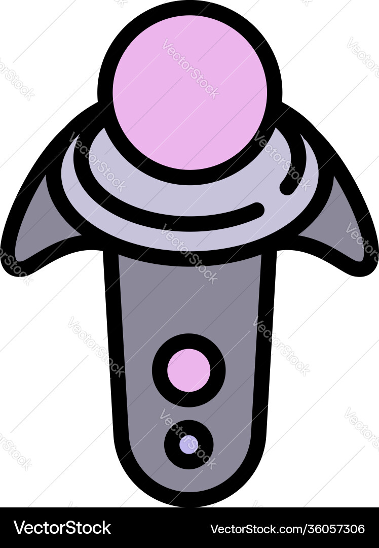 Retro joystick icon outline style Retro joystick icon outline style vector image