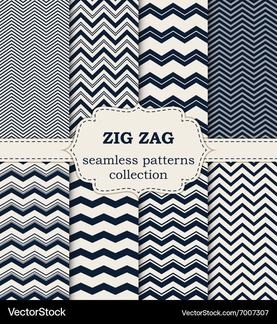 A set seamless patterns vector image