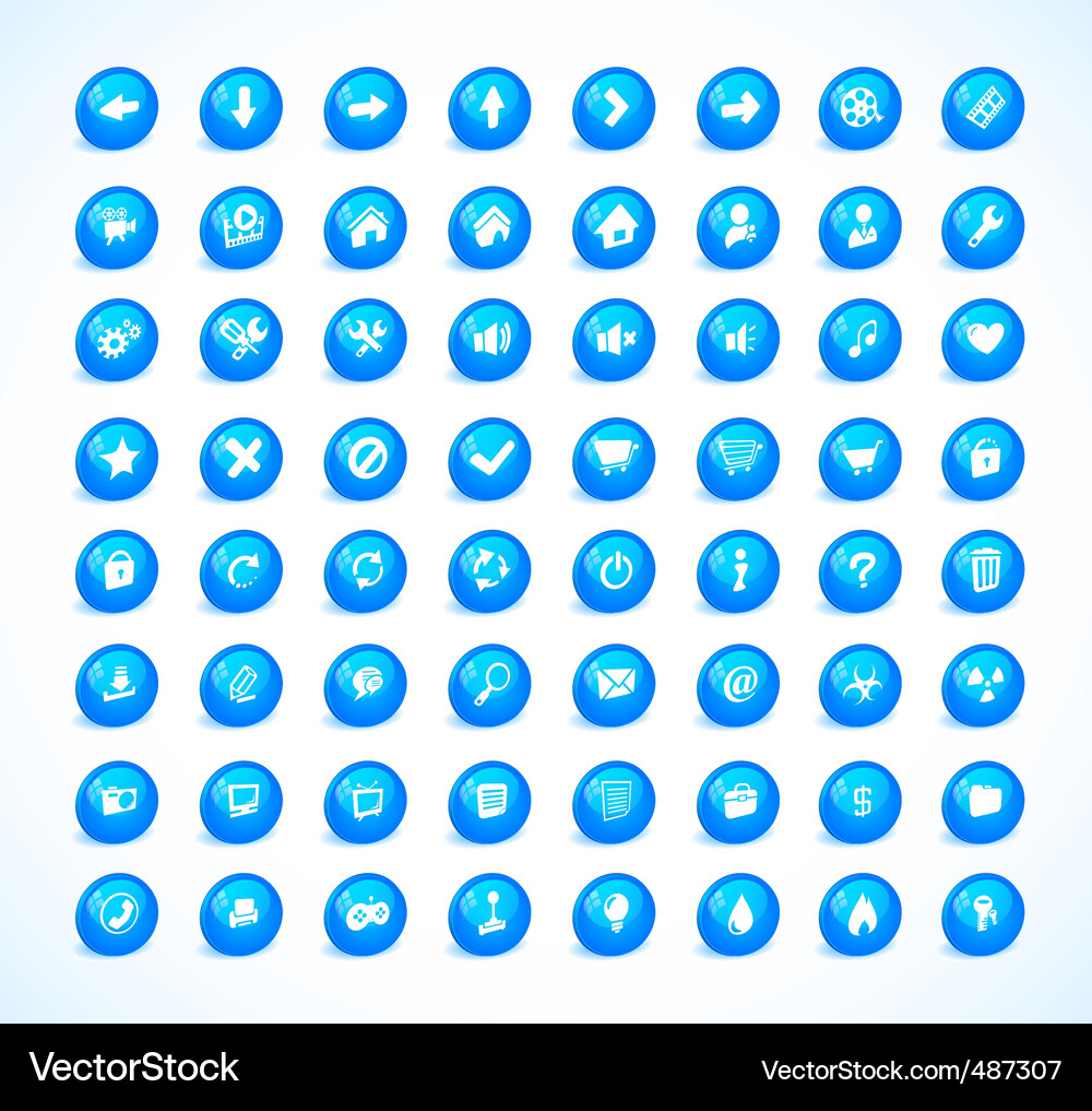 Buttons for web design Vector Image