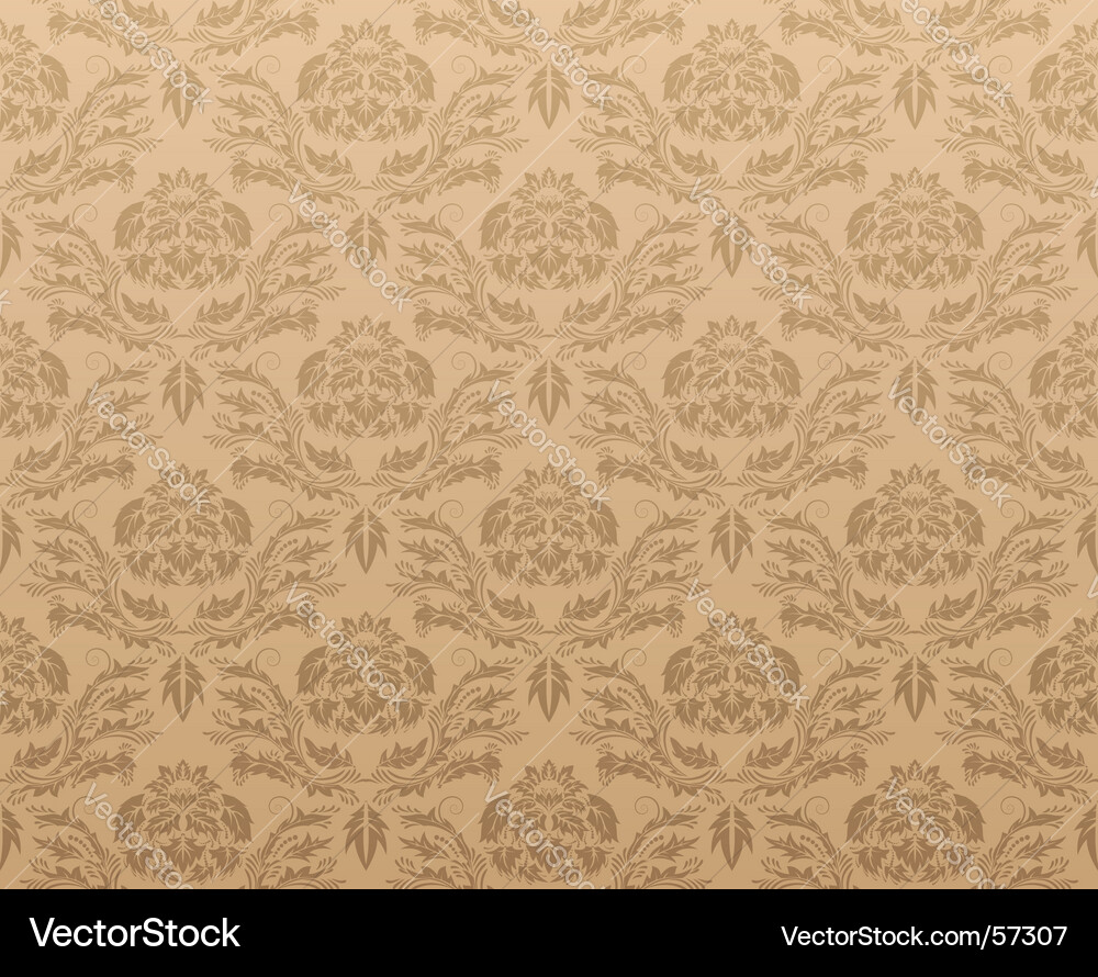 Damask background vector image