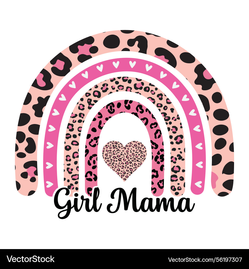 Mädchen mama Mütter Tag t-shirt vektorbild