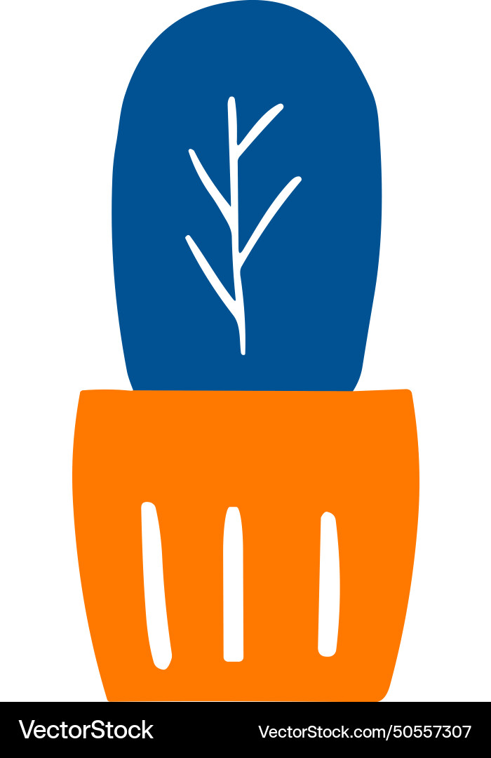 Tree flat style isolate on background Vector Image