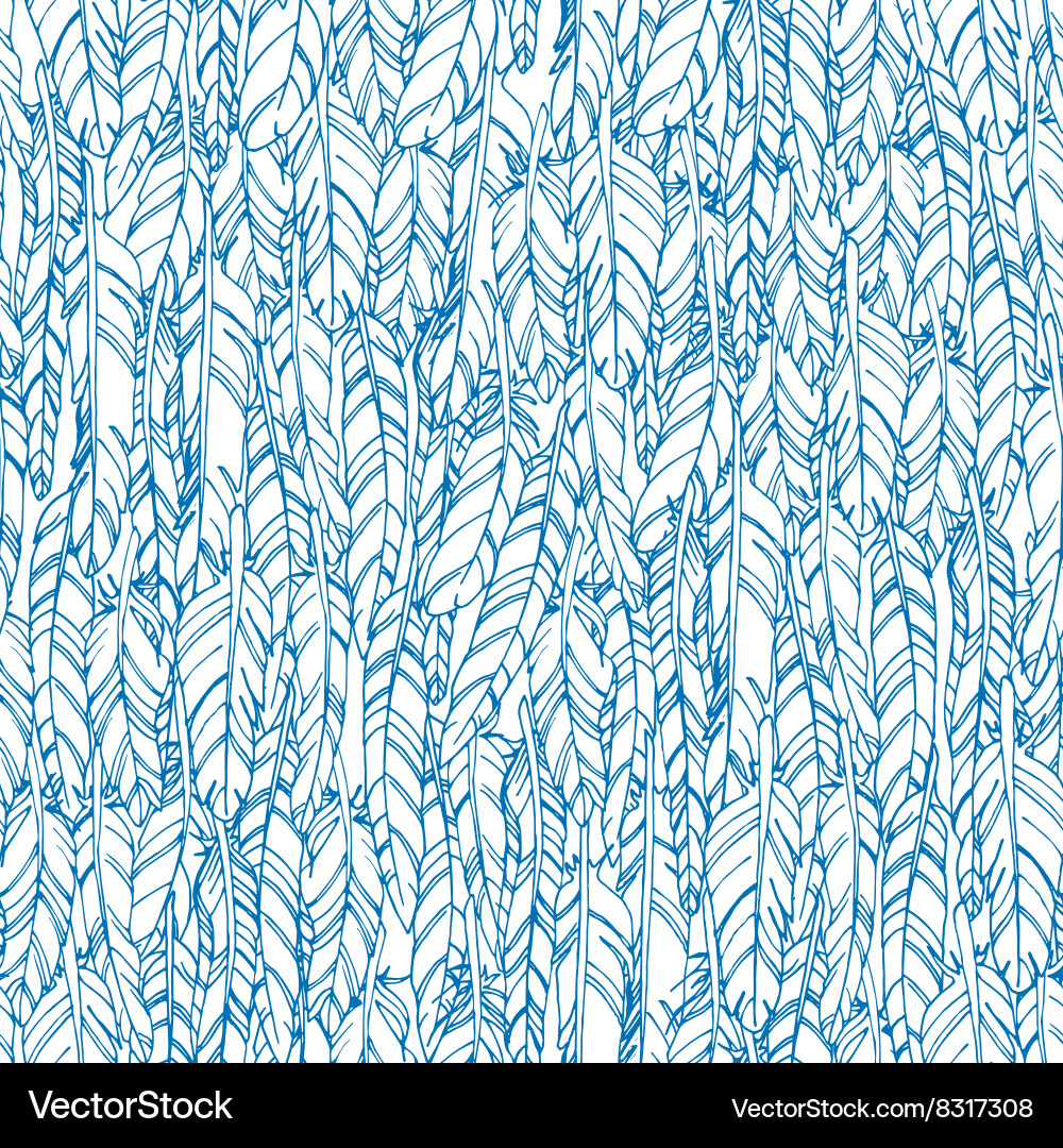 Abstract seamless pattern with bird Vector Image