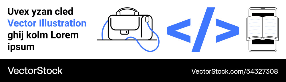Backpack Codierungssymbol und offenes Buch für tech Backpack Codierungssymbol und offenes Buch für tech vektorbild