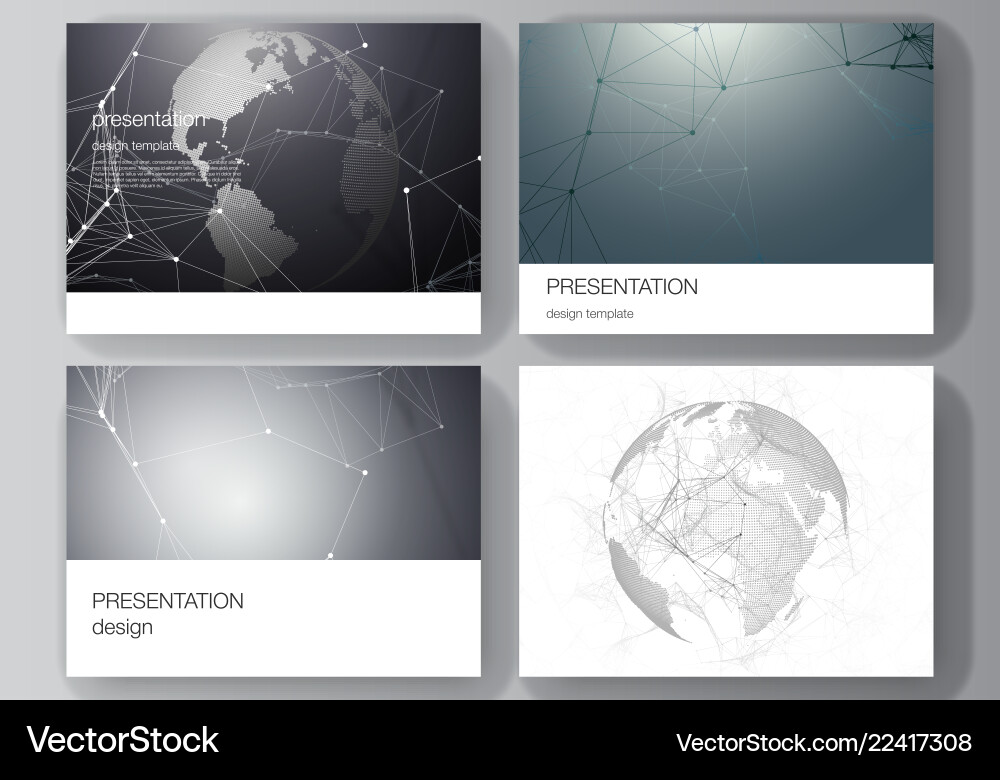 Layout of the presentation slides design Layout of the presentation slides design vector image