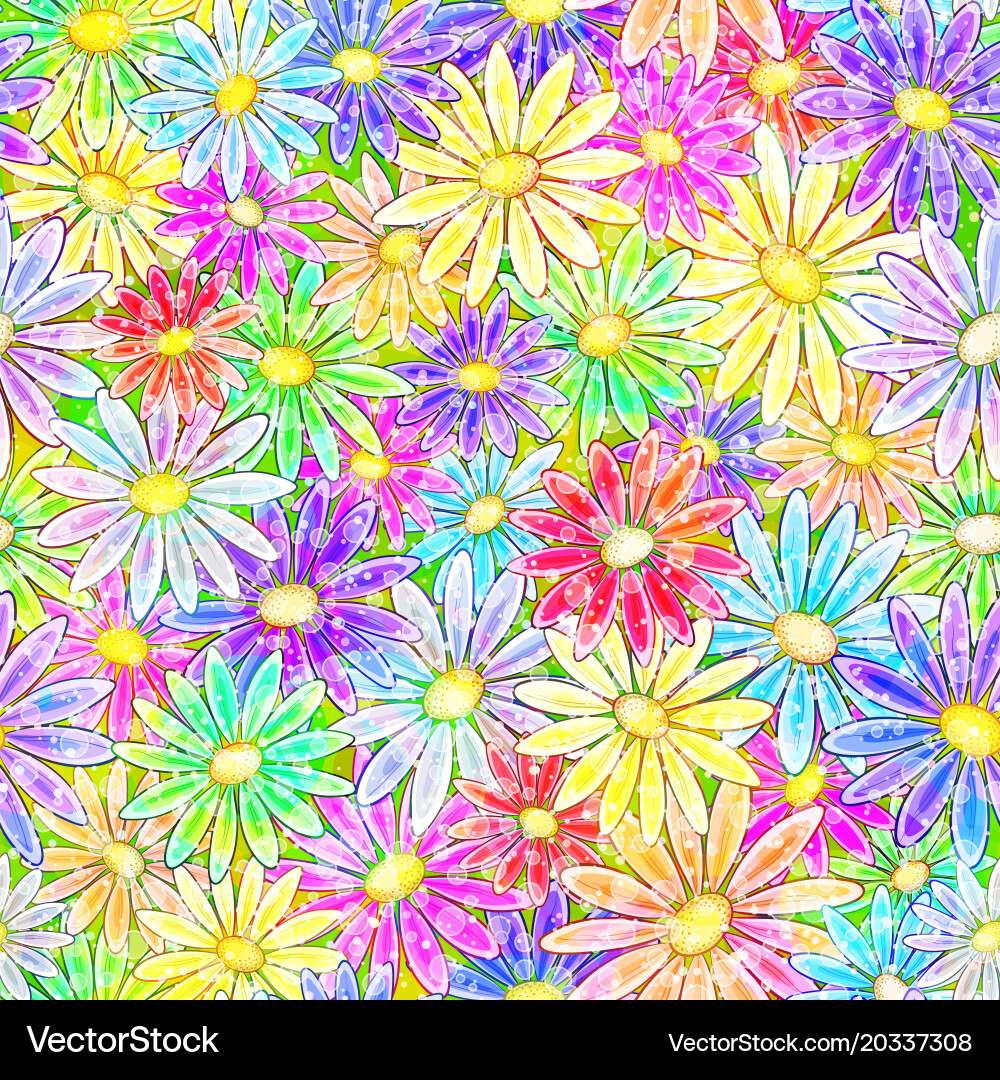 Seamless flowers Royalty Free Vector Image - VectorStock
