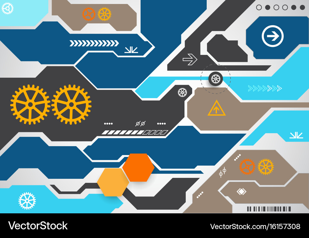 Tech Circuit Background vector image