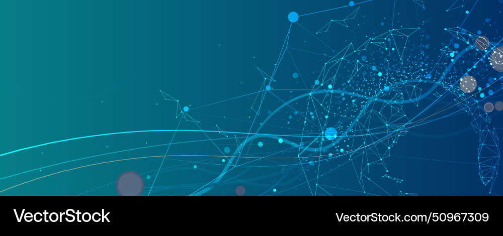 Abstract technology background for science vector image