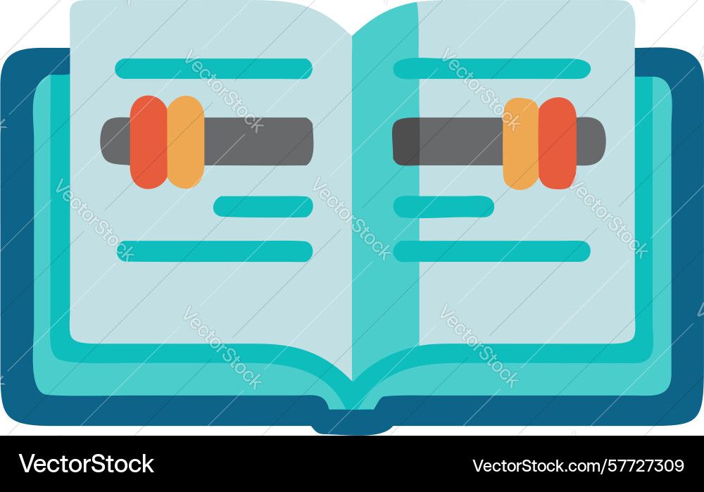Data analysis book icon design generative ai vector image