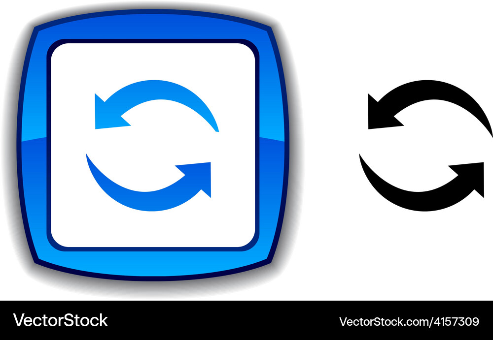 Refresh button Vector Image