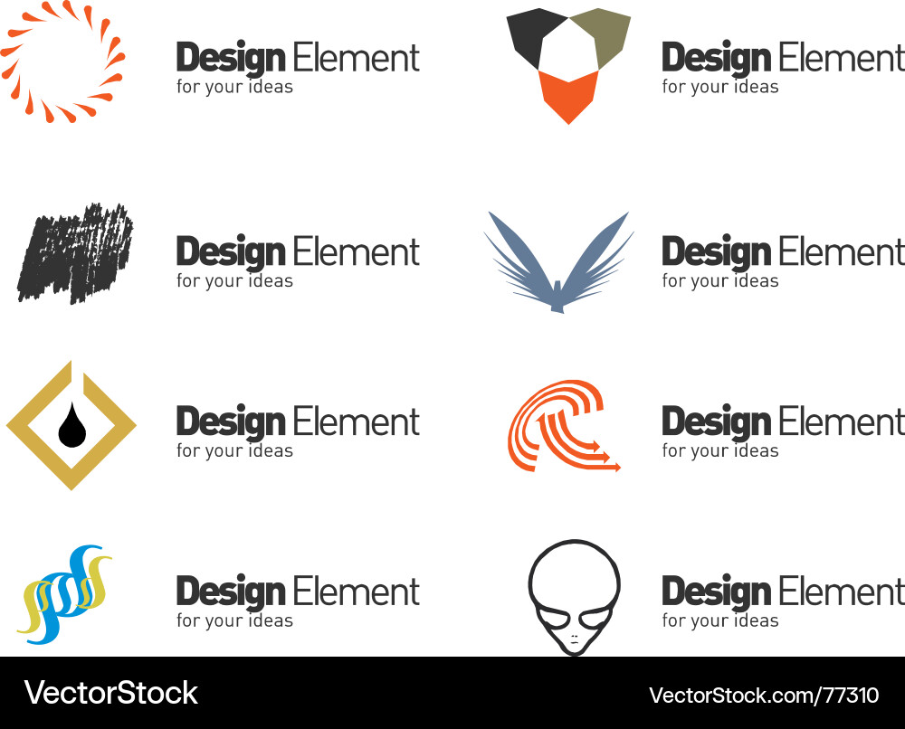 Abstract Shape Collection vector image