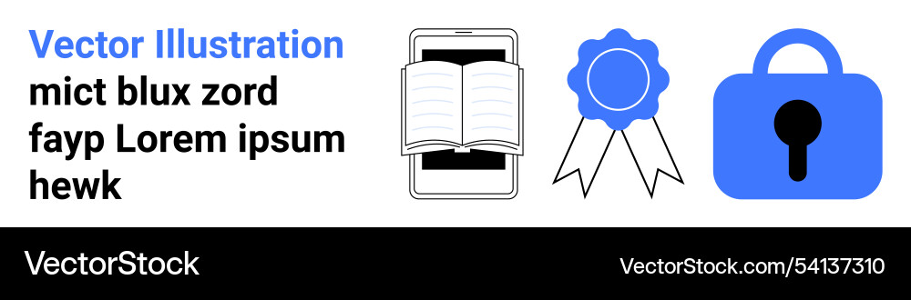 Digital security and certification with mobile Digital security and certification with mobile vector image