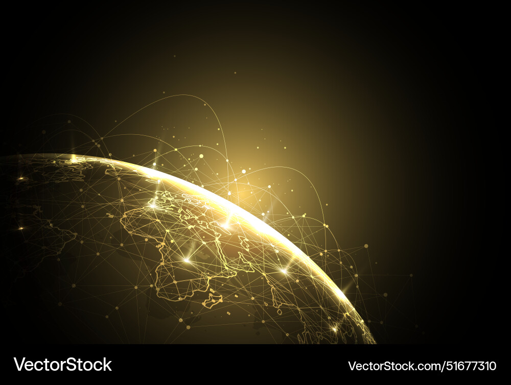 Global network connection world map point Global network connection world map point Vector Image