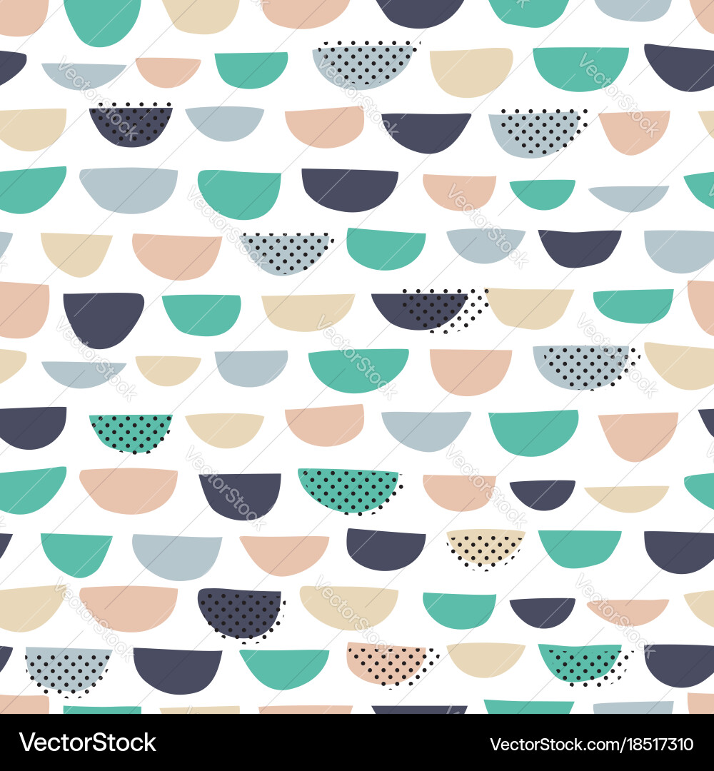Half Circle Pattern vector image