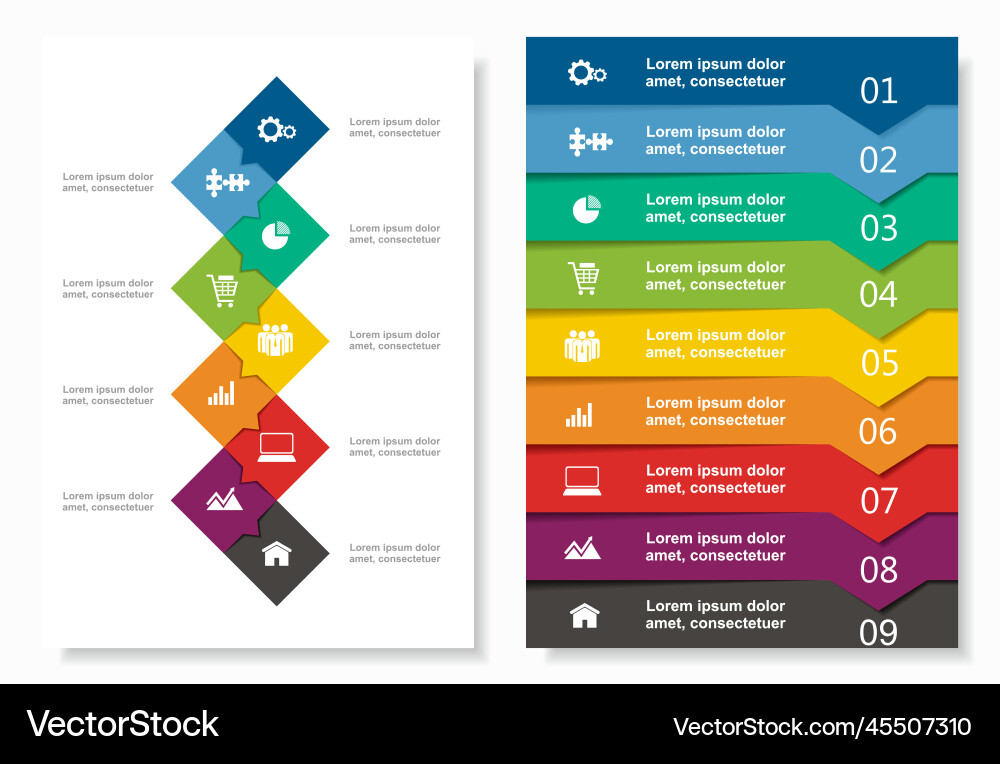 Infographic Template - Data Visualization vector image