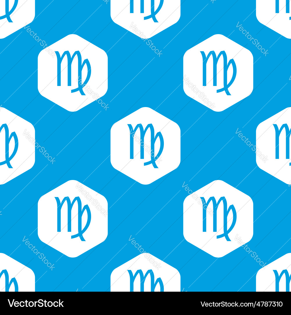 Virgo hexagon pattern Vector Image