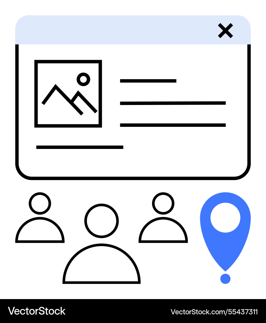 Digital profile interface with user avatars Digital profile interface with user avatars vector image