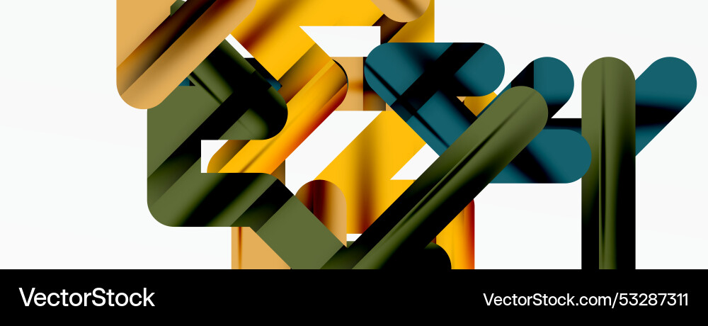 Dynamic colorful lines minimal abstract background Vector Image