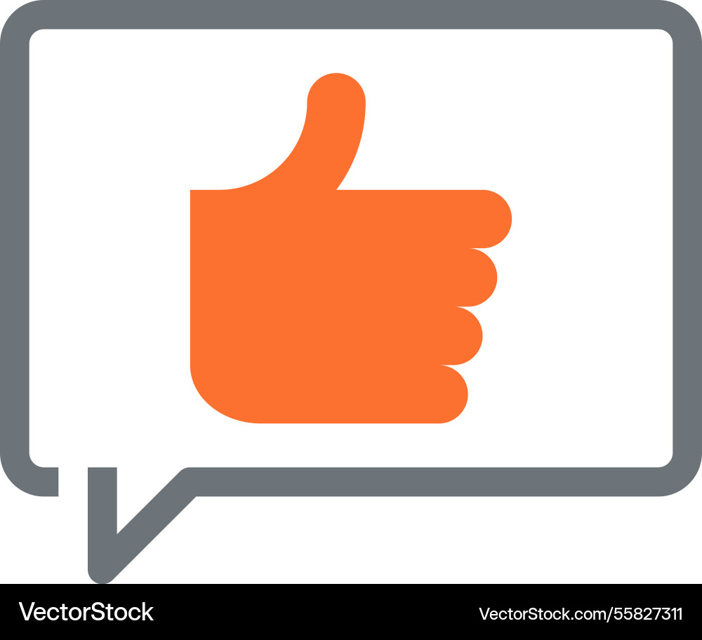 Message bubble flat line web icon concept Message bubble flat line web icon concept vector image