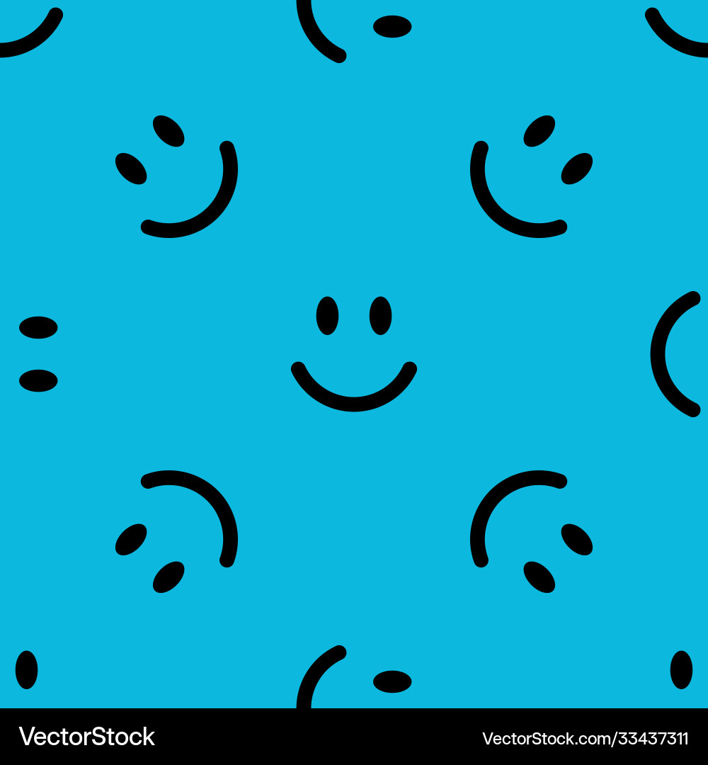 Smiling Faces Pattern vector image