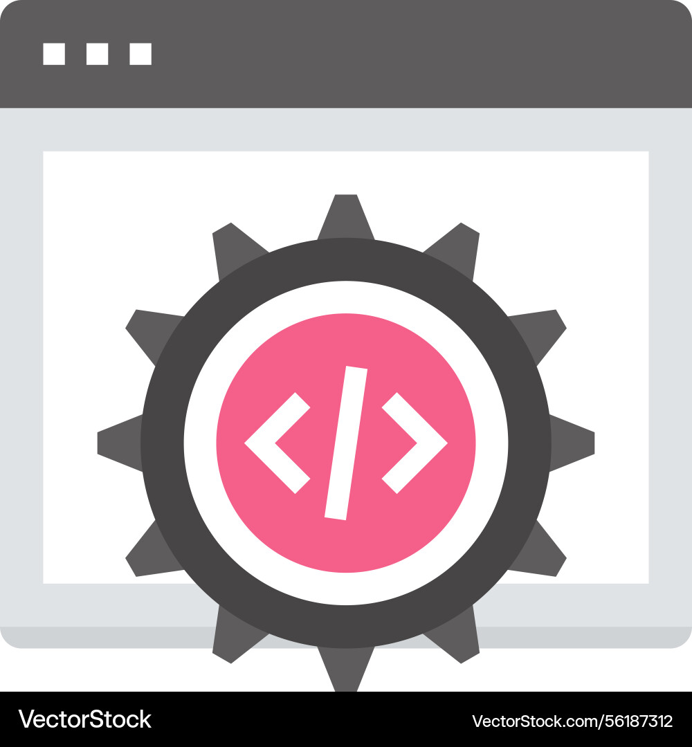 Code Optimierung flaches Web-Symbol Code Optimierung flaches Web-Symbol vektorbild