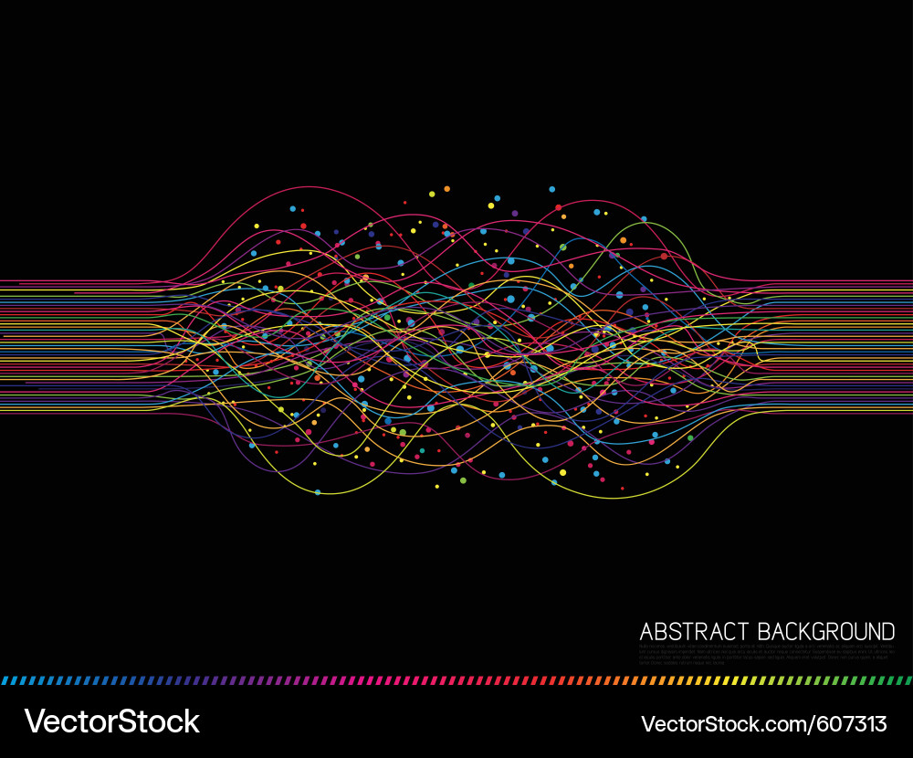 Abstract colorful lines vector image