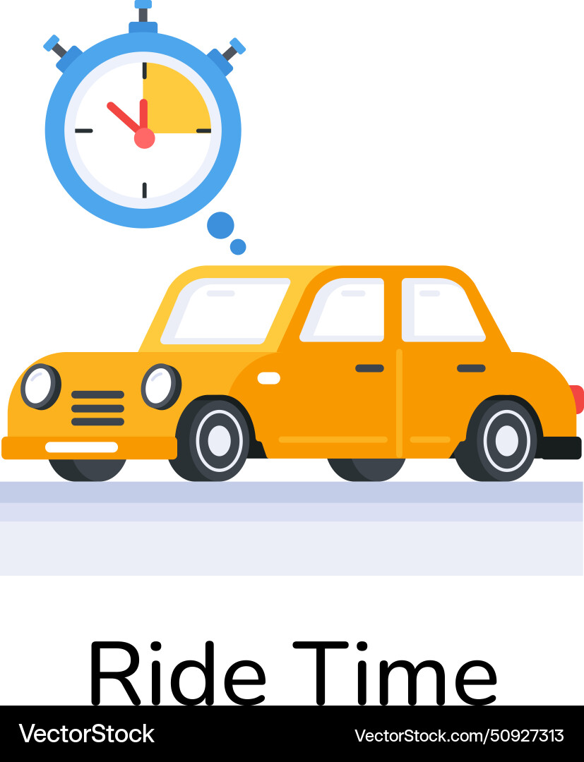 Ride time Royalty Free Vector Image VectorStock