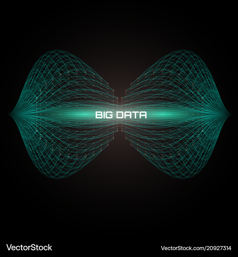 Abstract Data Flow vector image