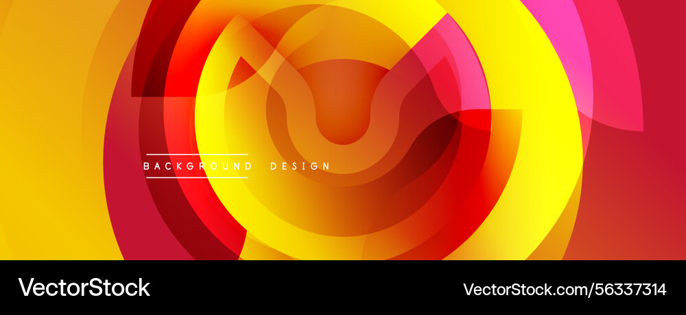 Abstract vibrant layers create dynamic circular Abstract vibrant layers create dynamic circular vector image