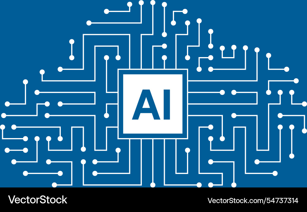 Big data concept icons cloud artificial vector image