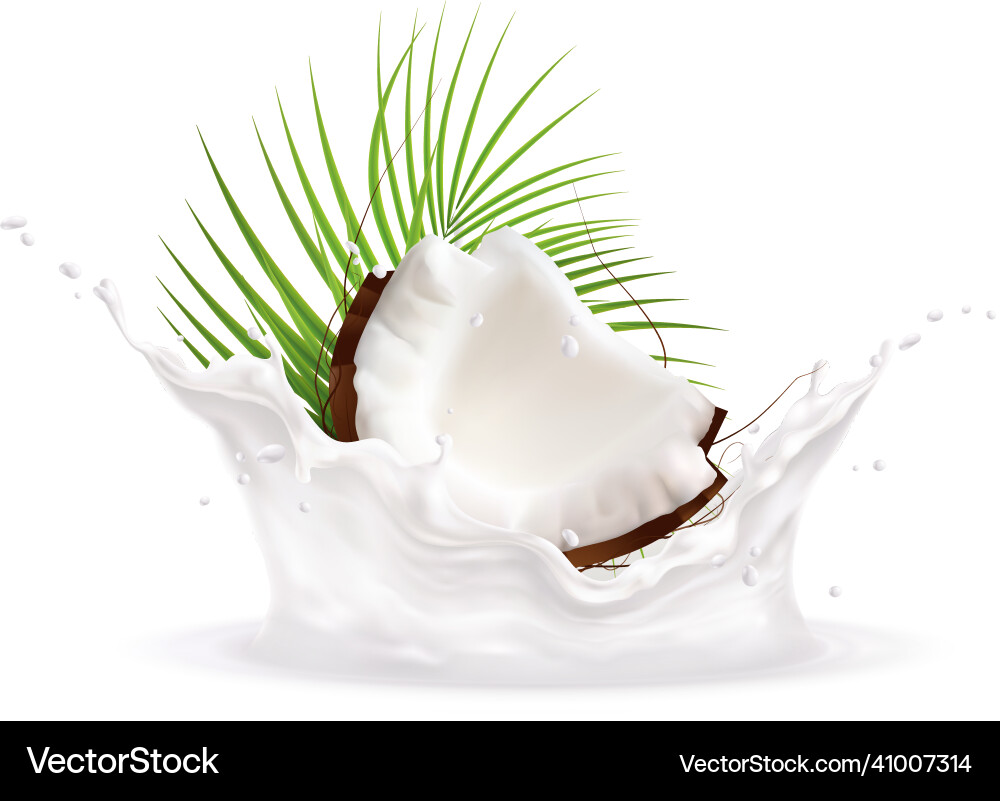 Coconut milk background Coconut milk background vector image