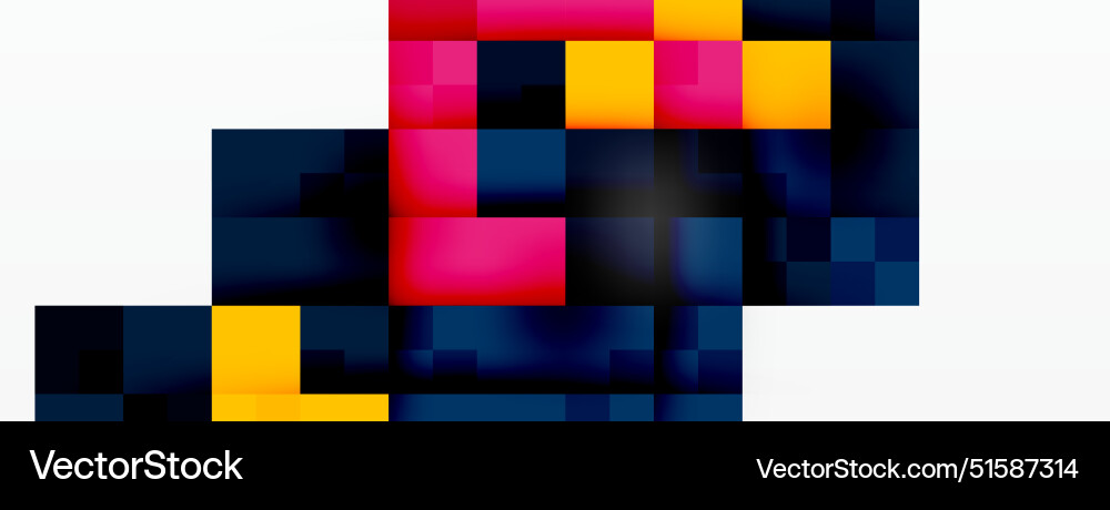 Dynamic colorful squares background Vector Image