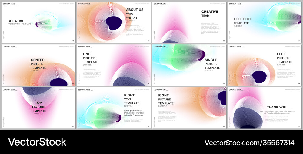 Presentation design templates multipurpose vector image