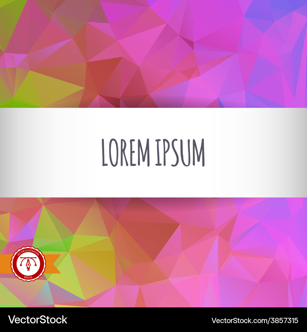 Abstract colorful triangles background vector image