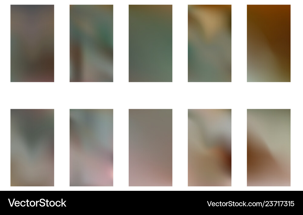 Collection of abstract gradient mesh futuristic Collection of abstract gradient mesh futuristic vector image