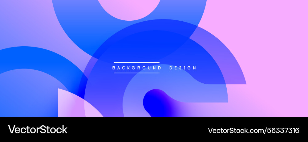 Abstract background features overlapping blue Abstract background features overlapping blue vector image
