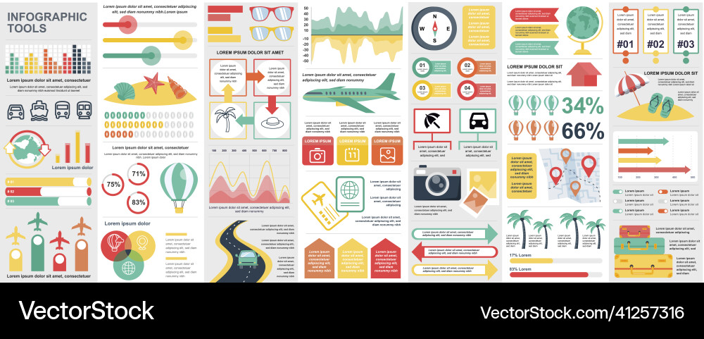 Bundle infographic ui ux kit elements Bundle infographic ui ux kit elements vector image