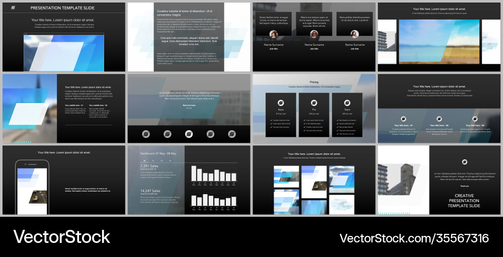 Presentation design templates multipurpose Presentation design templates multipurpose vector image