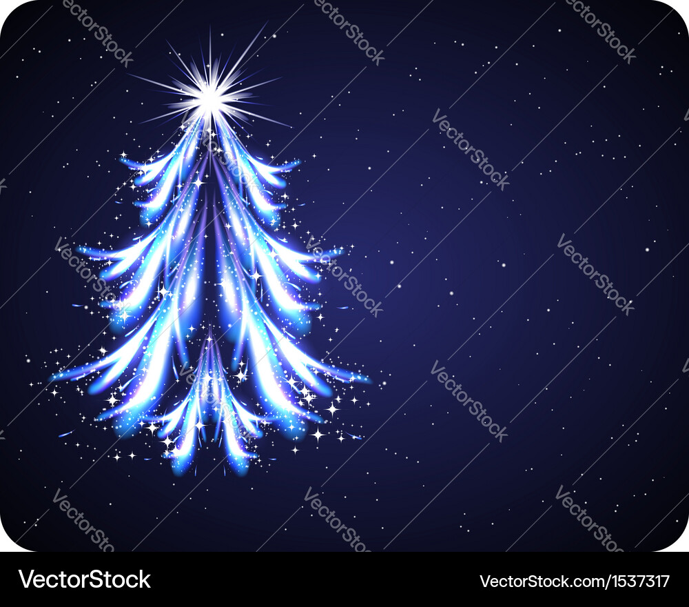 Abstract christmas tree Royalty Free Vector Image