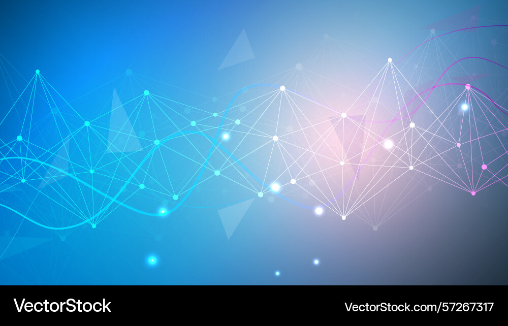 Geometric abstract background with connected line Geometric abstract background with connected line vector image