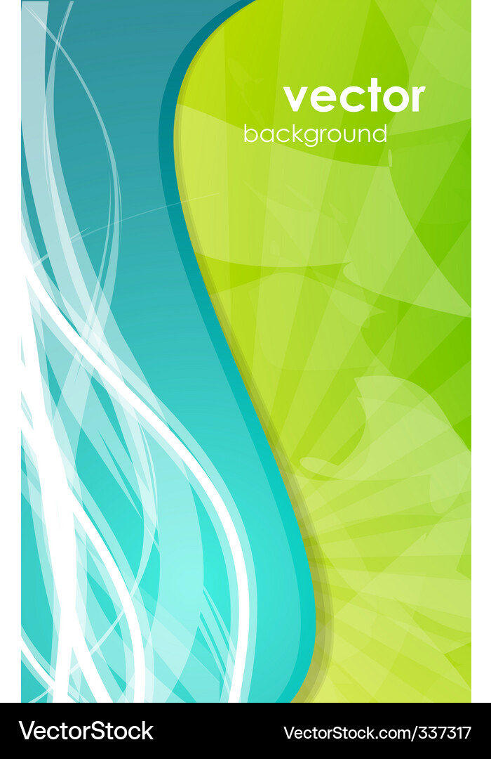Gradient Green Abstract Background Vector Image
