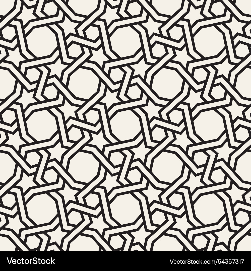 Seamless pattern repeating geometric elements vector image