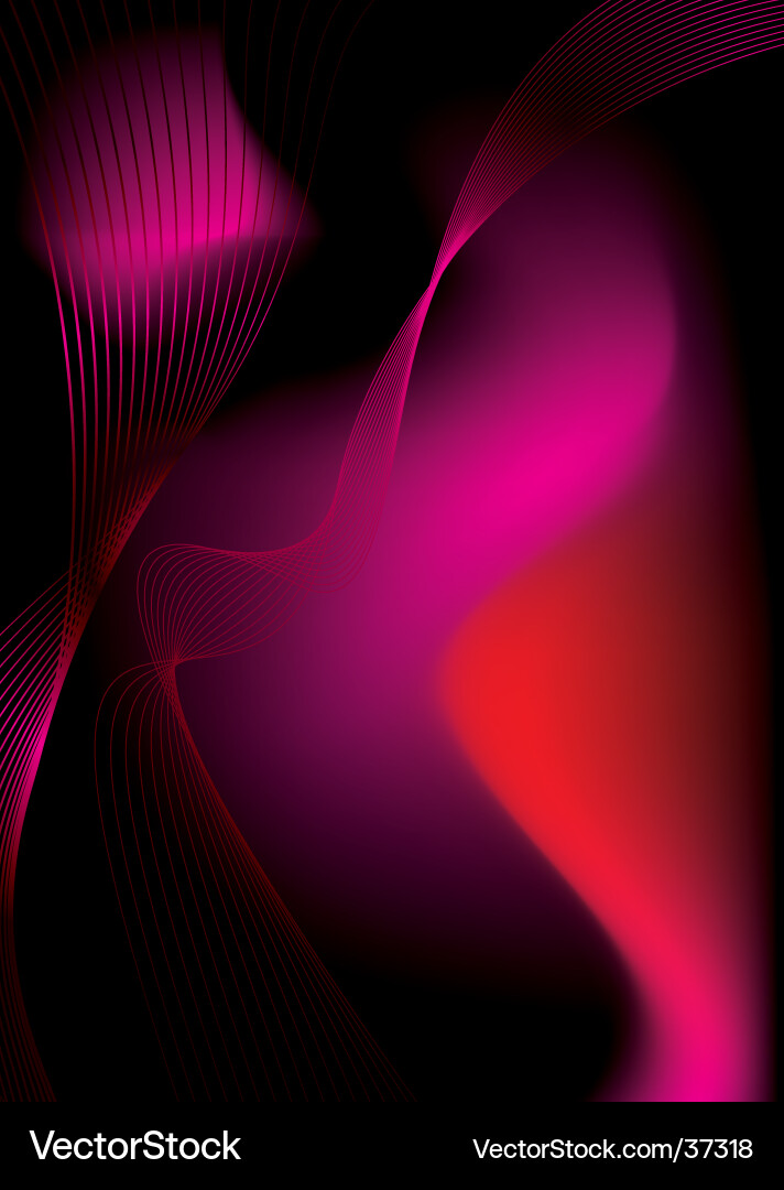 Dynamic Red Swirl vector image