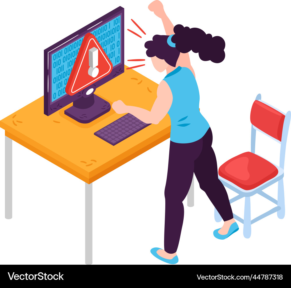 Hacker Attack Concept vector image