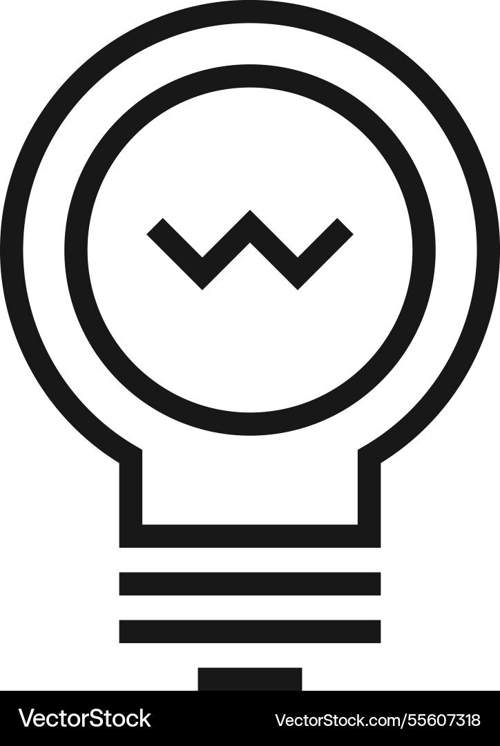 Idea flat line web icon concept Idea flat line web icon concept Vector Image