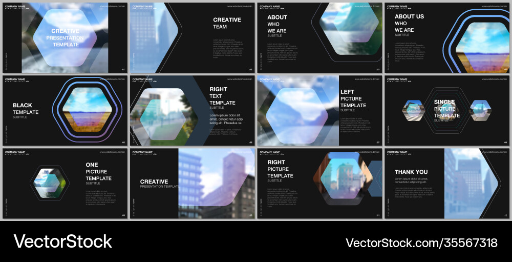 Presentation design templates multipurpose Vector Image