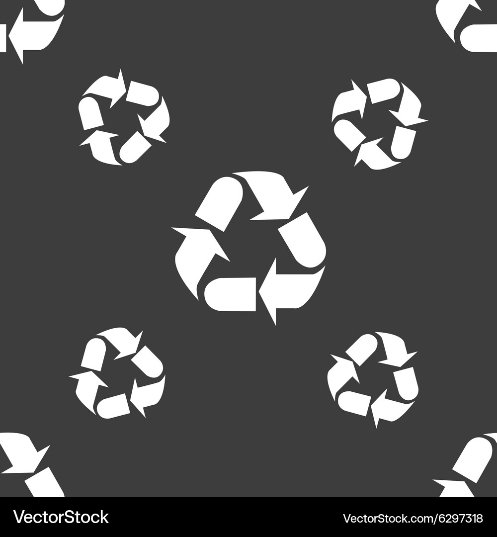 Processing icon sign seamless pattern on a gray Vector Image