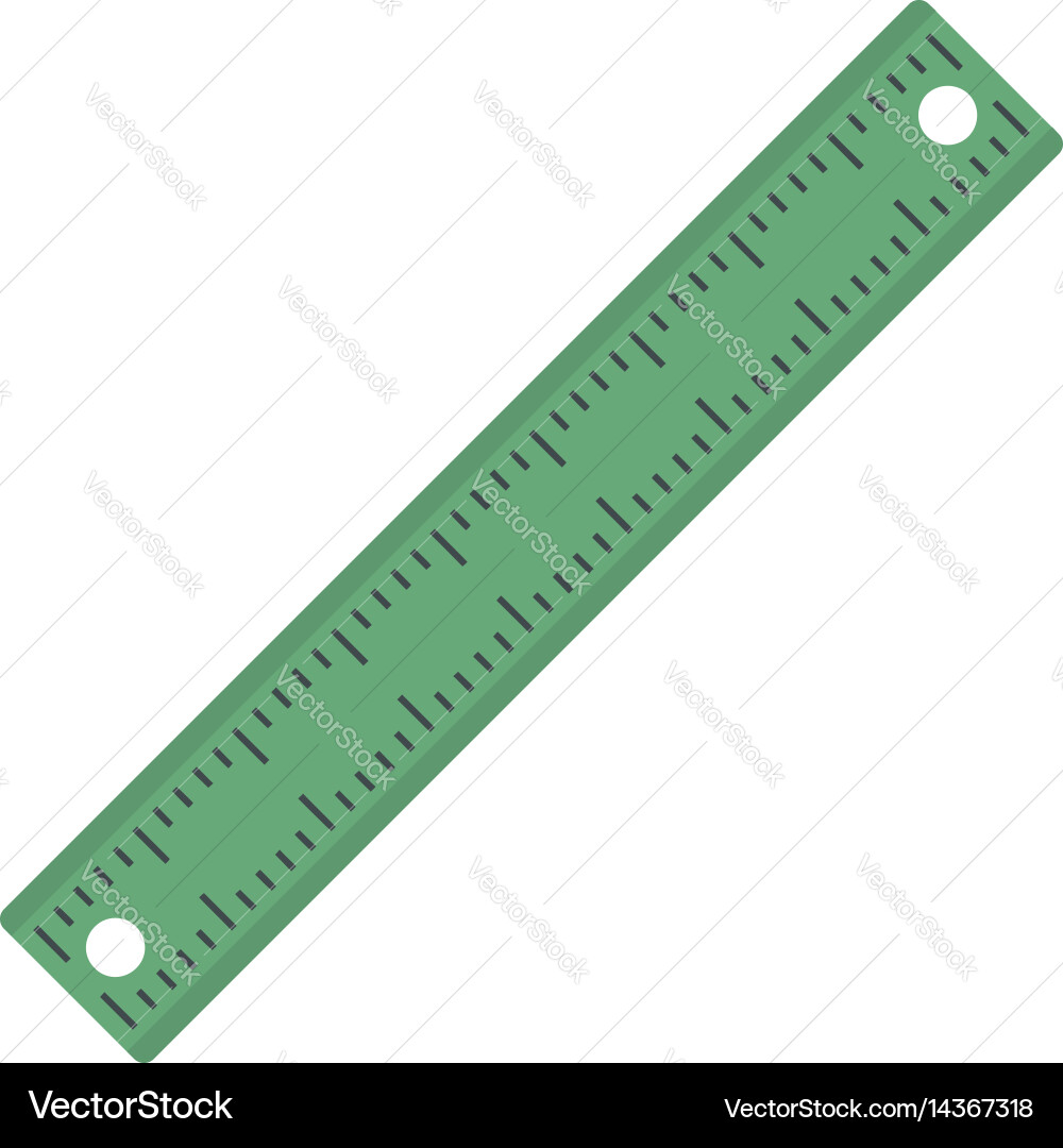 Ruler rectangular shape icon isolated vector image