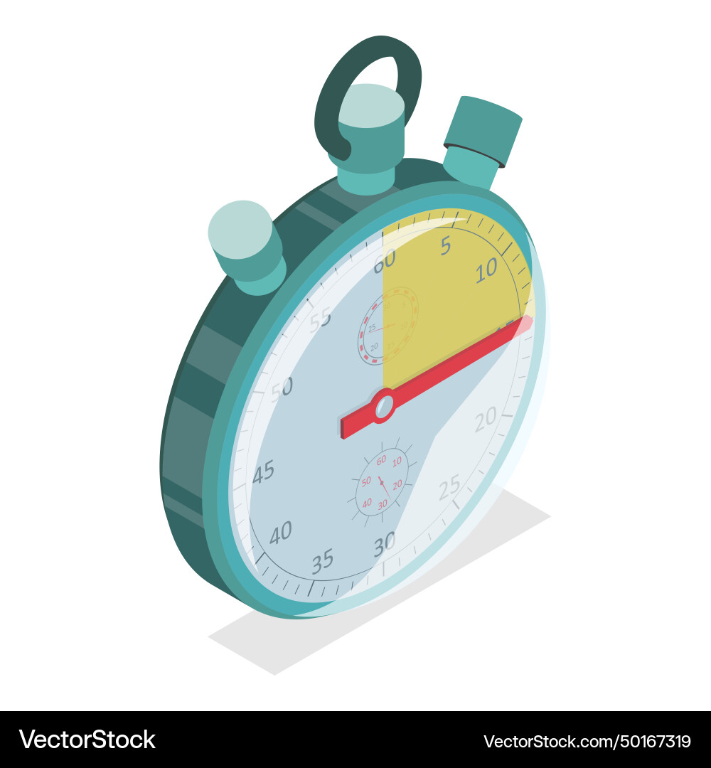3d isometric flat set of countdown timers 3d isometric flat set of countdown timers vector image